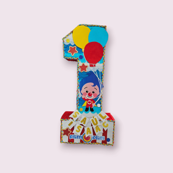 Piñata Numero 1 Plim Plim Banderín